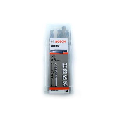 Lot De 5 Forets à Métaux Rectifiés Hss-Co Standard Din 338 Ø9.5Mm Longueur 125Mm Bosch 2608585897