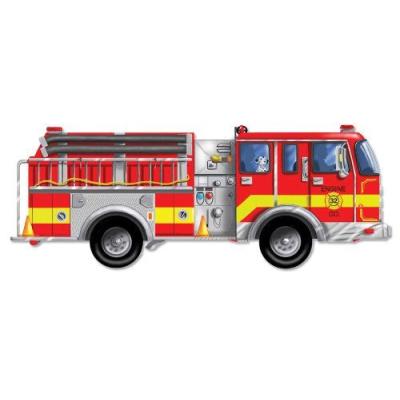 Melissa Doug - 436 - Puzzle - Camion Pompiers - 24 Pièces