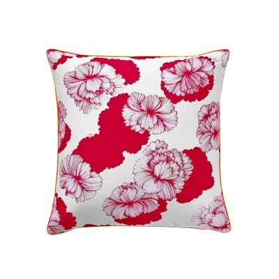 Essix - Taie d'oreiller carrée Ambiente Carmin - 64 x 64 cm