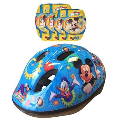 MICKEY Combo Set de Protection Casque + Coudi&egrave;res/Genouill&egrave;re