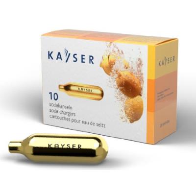 kayser pack de 10 cartouches gaz pour siphon à eau de seltz 1101