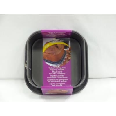 Patisse 02918 moule à manquécharnière carré antiadhésif acier revêtu gris anthracite 24 x 24 x 9,5 cm