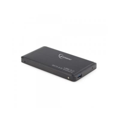 Gembird boîtier hdd 2,5 sata - usb 3.0, aluminium, noir ee2-u3s-2
