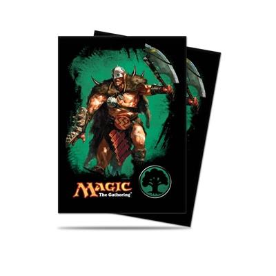 Magic the Gathering - 80 pochettes Deck Protectors Mana 4 Planeswalker Garruk