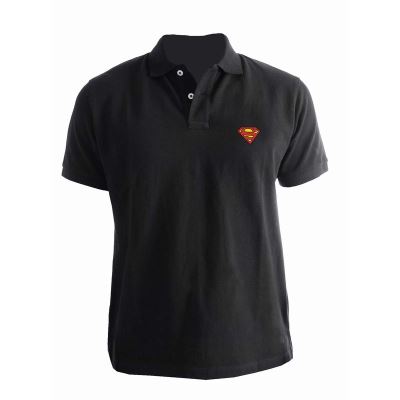 SUPERMAN - Polo - Logo Superman - Black (XL)