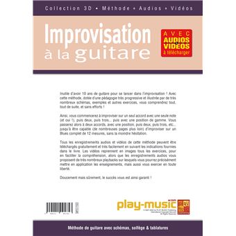 Pour les Nuls - 1 cd inclus - Improviser à la guitare poche pour les nuls -  Antoine Polin - Livre CD - Achat Livre