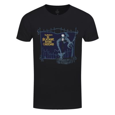 The Nightmare Before Christmas T-Shirt Jack And The Well Homme NoirL