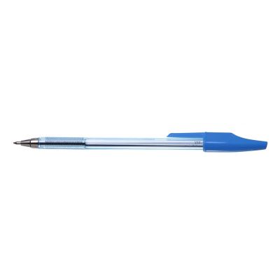 Stylo Bille transparent Pte Moyenne 1mm Bleu