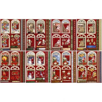 Creotime Feuilles 3D Noël 21x30 cm 16 pièces