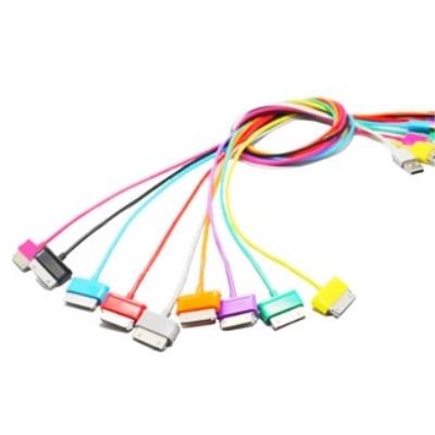 4world câble usb 2.0 pour un transfert galaxy tab charge 1.0m dorange 07945-oem