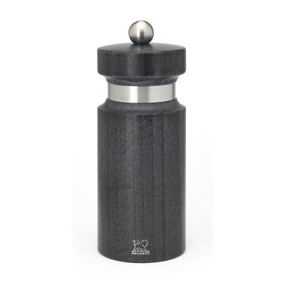 Peugeot - Moulin à sel manuel en bois finition gris métallisé et inox 14 cm