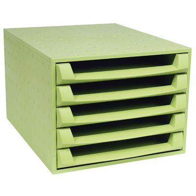 Module 5 tiroirs ouvert vers anis