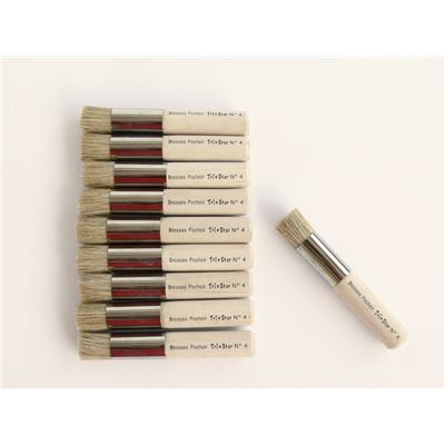 Brosses pochoir n°4 10 pièces - kiddi craft