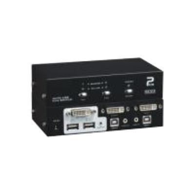 M-Cab - Commutateur Écran-Clavier-Souris/Audio - Usb - 2 X Kvm / Audio - 1 Utilisateur Local - Ordinateur De Bureau