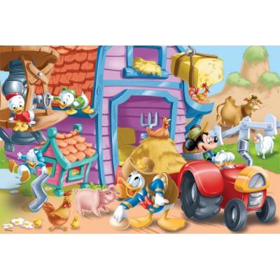 Puzzle 15 pièces : Mickey et ses amis à la ferme Trefl