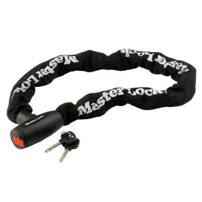 Master lock chaîne en acier couverture nylon noir 100 cm