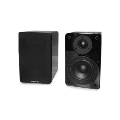 Madison BS4BL Paire d'enceintes hifi d'étagère système 2 voies 60W - noir