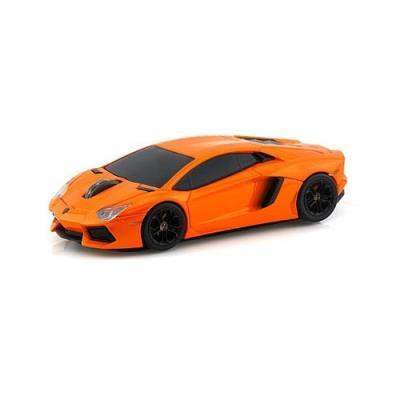 Souris sans fil voiture Lamborghini Aventador Orange