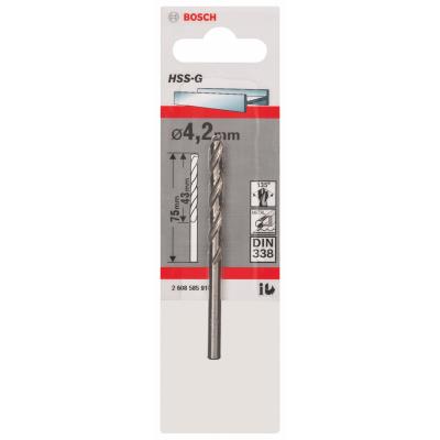 Foret à Métaux Hss-G Standard,, Din 338 Ø4.5Mm Longueur 80Mm Bosch 2608585920