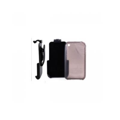 Apple iPhone 3GS _Support clip ceinture + Housse minigel + Film protection