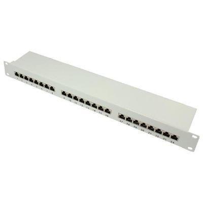 Good connections panneau de brassage 1he 24 ports patch cat6a blindé-gris-panel-ethernet, gc-n0011