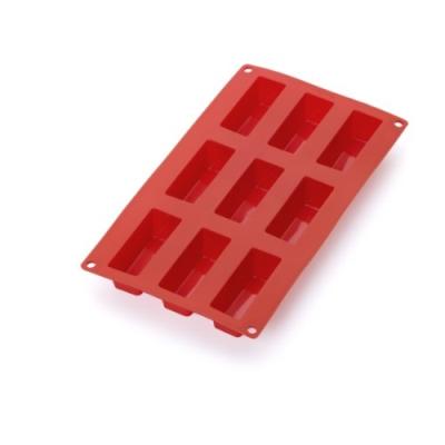 LÉKUÉ 0620909R01M022 MOULE À PATAISSERIES MINI CAKES 9 CAVITES SILICONE PLATINE