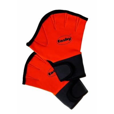 Fashy gants dentraînement néoprène fermeture velcro orange noir s
