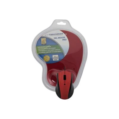 Esperanza EM125R - muis - USB - rood