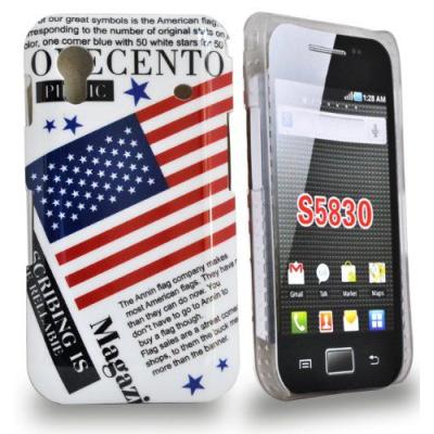 Accessory Master - Coque hybrid Drapeau Americain pour Samsung galaxy Ace S5830