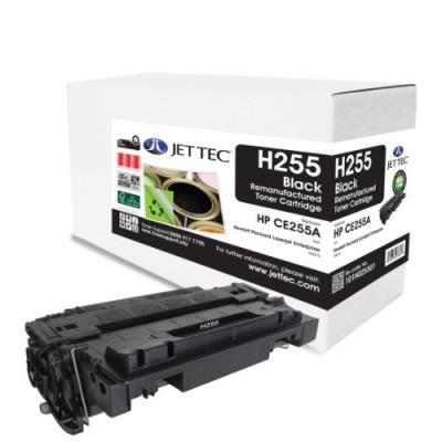 Jet tec ce255a cartouche de toner laser remanufacturée pour hp ce255a 6000 pages noir