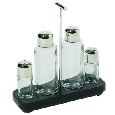 ALESSI FS05 1X3 PROGRAMMA 8 SERVICE DE TABLE HUILE, VINAIGRE, SEL ET POIVRE