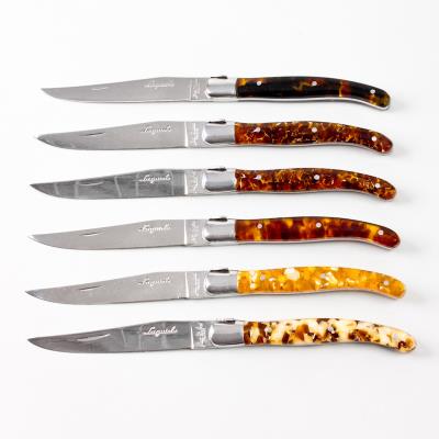 Coffret Prestige, 6 couteaux à steak LAGUIOLE Jean Dubost®, Ecaille