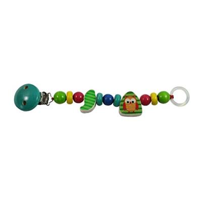 Hess attache-sucette hibou en bois multicolore