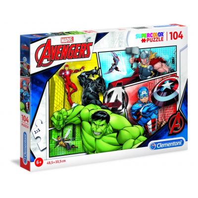 Clementoni supercolor Avengers puzzle 104 pièces