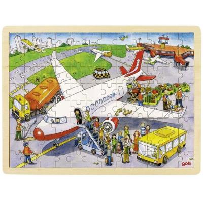 Achat Puzzle en bois pour enfants, 6 pièces. Conception d'avion. Rouge en  gros