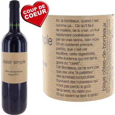Plaisir simple rouge 2010 x1
