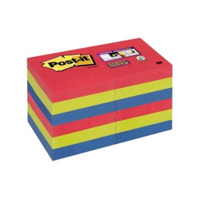 Post-it 622-12ss-jp lot de 12 blocs de notes 90 feuilles 51 x 51 mm couleurs vitaminées 62212sj
