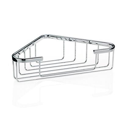Kela 21916 panier d'angle mural pour salle de bain, laiton brillant chromé, longueur 24 cm, 'brass'