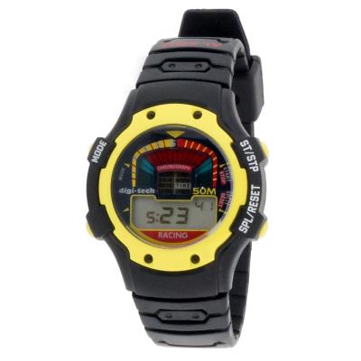 Montre Digi-Tech /DT102906 en Caoutchouc Noir