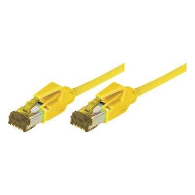 Cordon Patch Rj45 S/ftp cat 6a Lsoh Snagless Jaune- 0,30 m
