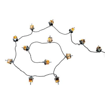 Codico guirlande de noël lumineuse led 20 lanternes 3,8m orange 5eex586oa