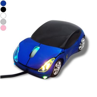 Souris informatique optique usb forme voiture jaune