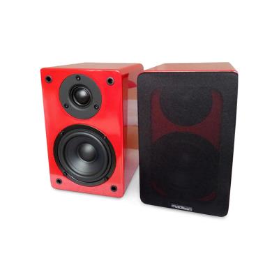 Madison BS4BL Paire d'enceintes hifi d'étagère système 2 voies 60W - rouge