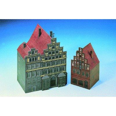 Schreiber-Bogen - Maquette en carton : Maison et immeuble à Lunebourg, Allemagne