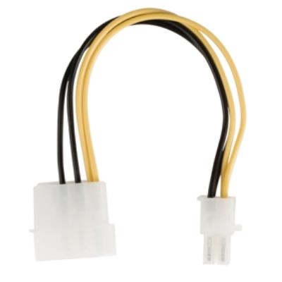 Câble répartiteur dalimentation interne à connecteur eps 8 broches vers 2x molex mâles 0,15 m multicolore valueline