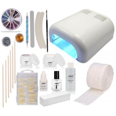 Kit manucure N°19: Modelage faux ongles avec gel UV monophase 3 en 1 et capsules