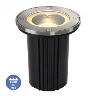 SLV - Lampe extérieur encastrable Dasar Inox 316 IP67 D11 cm - Inox