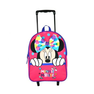 Sac à dos à roulettes 31cm Disney Minnie Rose