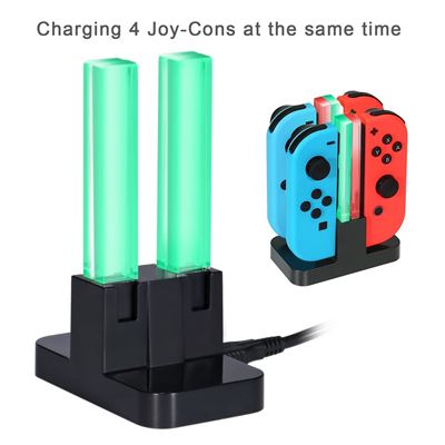 Chargeur HOBBYTECH Chargeur pour 4 manettes Nintendo Switch