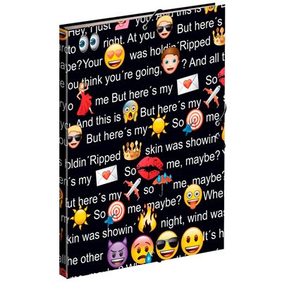 Emoji Visage – Classeur A4 avec élastiques (Montichelvo mc-54242) (Montichelvo 54242)